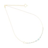 Collana Maman et Sophie Donna Onda colorata in Argento Acquamarina GCONDAM11